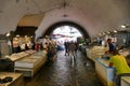 Glimpse of the picturesque open-air fish market Catania Italy