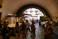 Glimpse of the picturesque open-air fish market Catania Italy