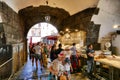 Glimpse of the picturesque open-air fish market Catania Italy