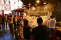 Glimpse of the picturesque open-air fish market Catania Italy