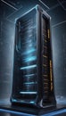 A Glimpse into QuantumQuotient\'s 3D Vision: Data Revelation. AI generate