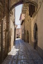 Glimpse with Romanesque arch