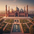 Glimpses of grandeur: exploring the mughal art and gardens of Lahore\'s Badshahi Mosque