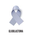 Glioblastoma cancer awareness ribbon vector illustration isolated