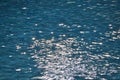 Glistening deep blue water surface Royalty Free Stock Photo