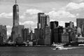 Manhattan Majesty in Black and White Royalty Free Stock Photo