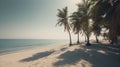 Glistening waves on a sun-drenched coastline