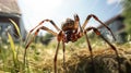 glistens brown widow Royalty Free Stock Photo