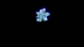 glitch alphabet of gemstones with chromatic aberrance - asterisk, isolated - object 3D rendering