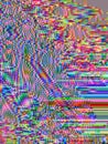 Glitch colorful chaos pixel abstract background
