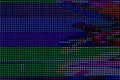 Glitch art cyberpunk background texture. Digital test screen. Aesthetic 80s concept