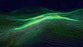 Glitch Art Stippled Dotwork Dynamic Flow Lines Abstract Background In Ultra High Definition Quality. Grainy Dotted Texture