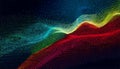 Glitch Art Stippled Dotwork Dynamic Flow Lines Abstract Background In Ultra High Definition Quality. Grainy Dotted Texture