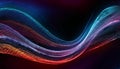 Glitch Art Stippled Dotwork Dynamic Flow Lines Abstract Background In Ultra High Definition Quality. Grainy Dotted Texture