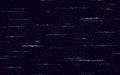 Glitch background with color distortion lines. Television noise effect on black backdrop. Retro VHS concept with