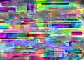 Glitch background. Computer screen error. Digital pixel noise abstract design. Photo glitch. Television signal fail Royalty Free Stock Photo