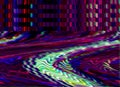 Glitch background Computer screen error Digital pixel noise abstract design Photo glitch Television signal fail Data Royalty Free Stock Photo