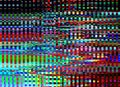 Glitch Techno TV Noise Background Computer screen error Digital pixel noise abstract design Photo glitch Television