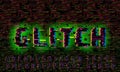 Glitch background. Computer screen error. Digital pixel noise abstract design. Video game glitch. Television signal fail. Data Royalty Free Stock Photo