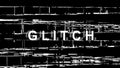 Glitch background. System crash. Broadcast error. Technical problem. 3D rendering Royalty Free Stock Photo