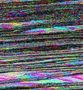 Glitch camera effect. Retro VHS background. No signal. Static TV noise, bad TV signal.