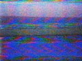 Glitch camera effect. Retro VHS background. No signal. Static TV noise, bad TV signal.