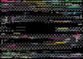 Glitch color dark transparent background