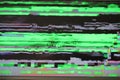 Glitch digital error screen pixel pixilation Test Glitch Texture corrupt file synth wave in ufo green lo-fi vapor synth wave Royalty Free Stock Photo