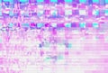 Glitch digital screen pattern white, interference futuristic