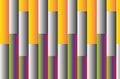 Glitch distorted geometric shape . Minimal art design . Noise destroyed square logo . Trendy defect error shapes