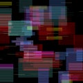 Glitch elements set. Digital pixel noise color abstract design. Video game glitch. Glitches collection. Grunge Royalty Free Stock Photo