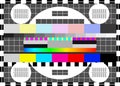 Glitch error signal. Loss of the television signal corrupted image Royalty Free Stock Photo