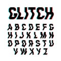 Glitch font Royalty Free Stock Photo