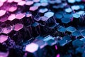 A glitch-inspired 3D background where hexagonal patterns distort and disassemble, revealing