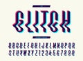 Glitch modern typeface sans serif font
