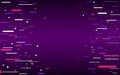 Glitch pixel background. Abstract color lines and shapes. Random elements with disintegration effect. Futuristic banner