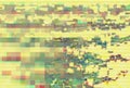 Glitch pixel data moshing digital noise, technology gold Royalty Free Stock Photo