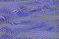 Glitch psychedelic background. Old TV screen error. Digital pixel noise abstract design. Computer bug. Television signal