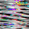 Glitch psychedelic background. Old TV screen error. Digital pixel noise abstract design. Photo glitch. Television signal