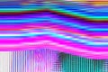 Glitch psychedelic background. Old TV screen error. Digital pixel noise abstract design. Photo glitch. Television signal