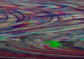 Glitch psychedelic background Old TV screen error Digital pixel noise abstract design Photo glitch Television signal Royalty Free Stock Photo