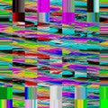 Glitch psychedelic background Old TV screen error Digital pixel noise abstract design Photo glitch Television signal Royalty Free Stock Photo