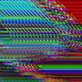 Glitch psychedelic background Photo TV screen error Digital pixel noise abstract design. Old glitch. Television signal Royalty Free Stock Photo