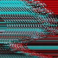 Glitch psychedelic background Photo TV screen error Digital pixel noise abstract design. Old glitch. Television signal Royalty Free Stock Photo