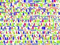 Glitch seamless pattern. Signal error pixel mosaic. Colorful background. Vector