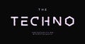 Glitch techno alphabet, digital distorted letters, display error font for futuristic logo, cinematic style headline