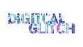 Glitch Text DIGITAL GLITCH, Corrupted Typography Effect, vector design Generative AI Royalty Free Stock Photo