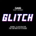 Glitch text effect editable to change font and word Royalty Free Stock Photo