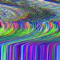 Glitch TV psychedelic Noise background Old screen error Digital pixel noise abstract design. Photo glitch. Television