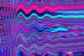 Glitch universe background Old TV screen error Digital pixel noise abstract design Photo glitch Television signal fail